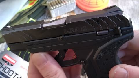 Ruger lcp 22 size comparison and trigger view.