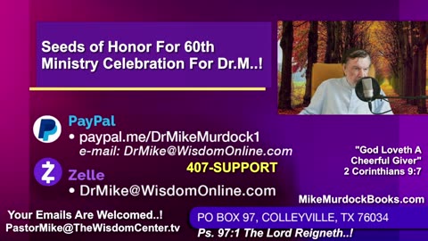 Wed. Sept. 24th - Golden Moments With Mike Murdock..!!!