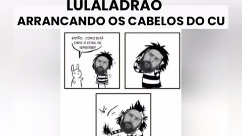 LULALADRÃO ARRANCANDO OS CABELOS DO CU 😜