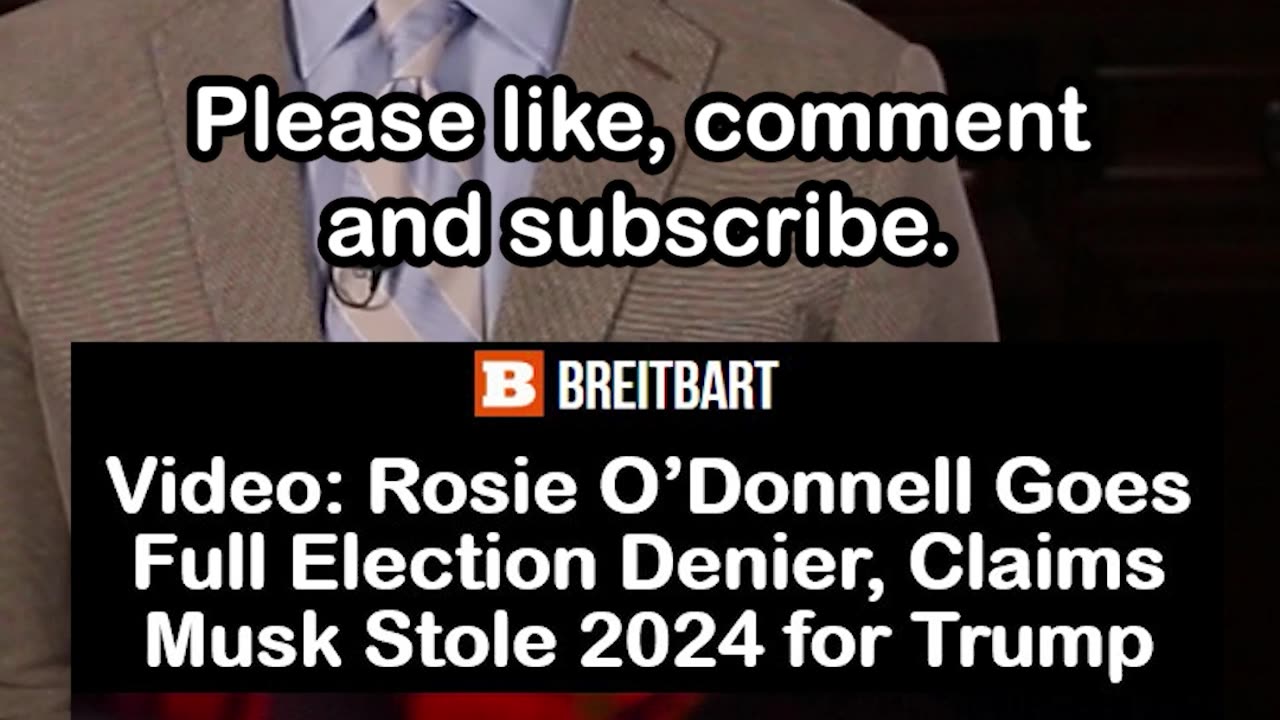 Rosie O’Donnell Claims Elon Musk Stole Election for Donald Trump