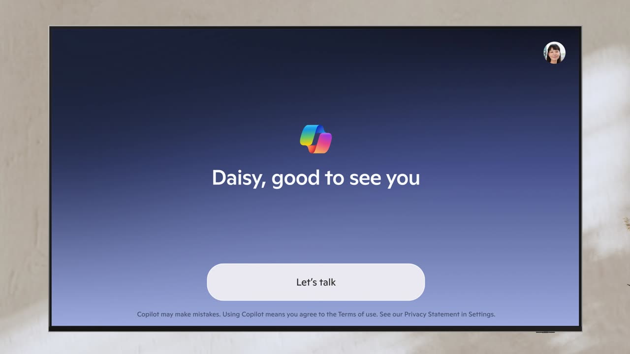 Copilot em TV da Samsung