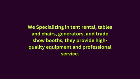 Tent Rentals Houston