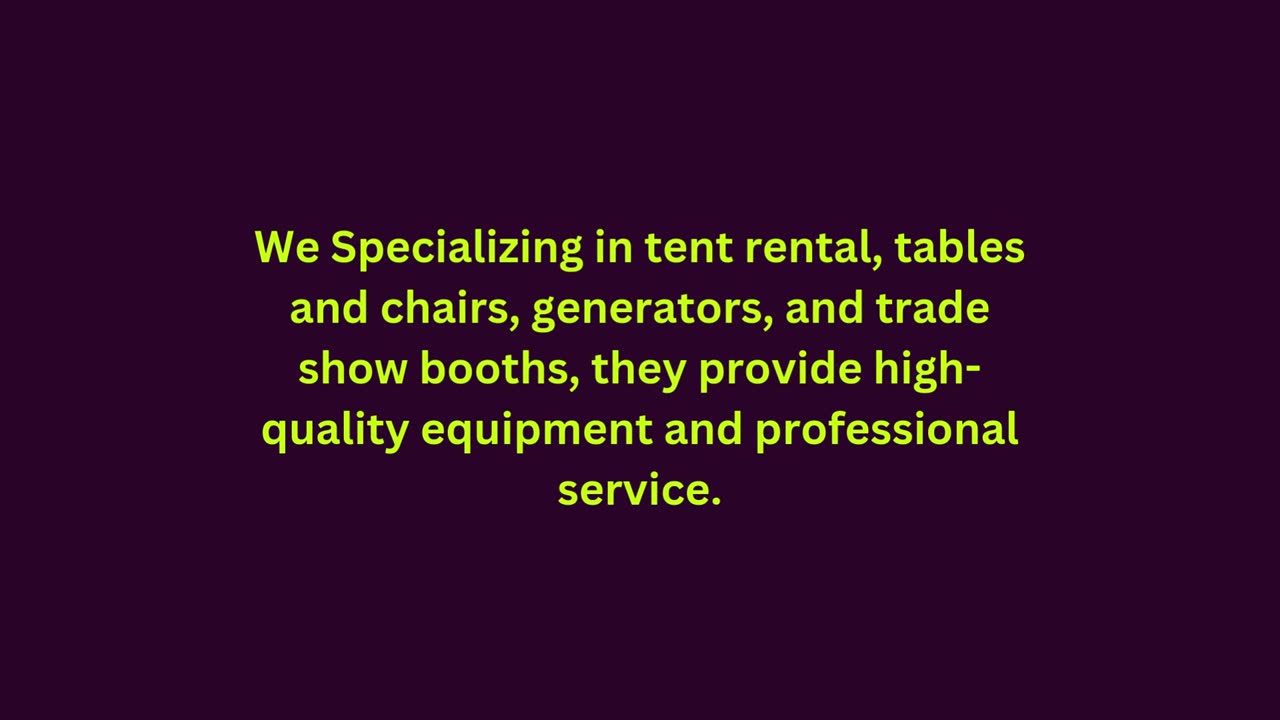 Tent Rentals Houston