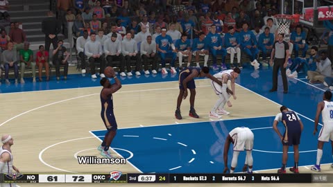 NBA 2k25 Oklahoma City Thunder Franchise Game 12 Pelicans Vs Thunder CPU Vs CPU