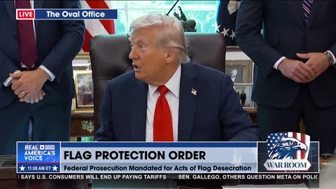 AMERICAN FLAG BURNING UNLAWFUL, E.O. SIGNED BY POTUS TO PROTECT THE FLAG