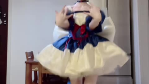 Provocative Sky Blue Skater Skirt Energetic Hip Hop Dance | Daily Beauty EP 1494