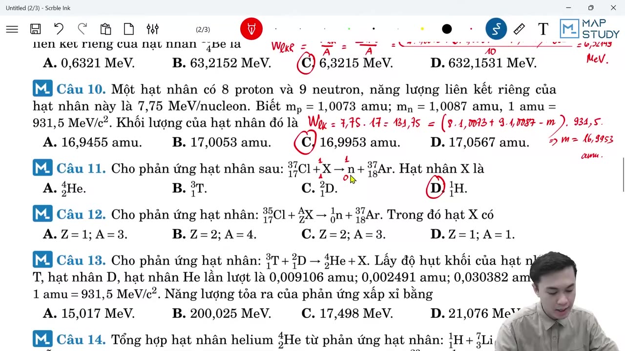 3 Đề lý thuyết Hạt Nhân số 3
