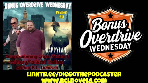 Bonus Overdrive Wednesday Episode 23: Author B.C. Lienesch