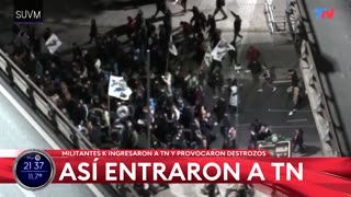Argentine TV station damaged in protest over Kirchner's prison sentence