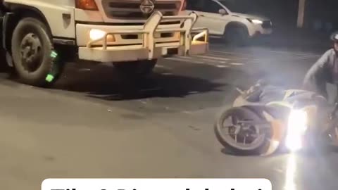 "Truck Hits Bike From Behind | Shocking Road Accident"