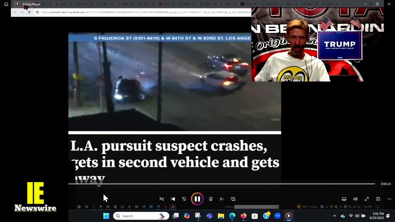 PURSUIT CRASH SUSPECTS GET AWAY! Cop attacked by Knife! Judge in the Jake Haro chills abuse case!