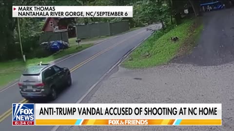 CAUGHT ON TAPE: Man tears down Trump banner, fires shots at home