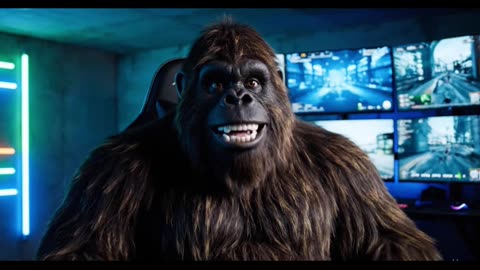 Bigfoot Rages at Video Games in His Basement 🎮😂