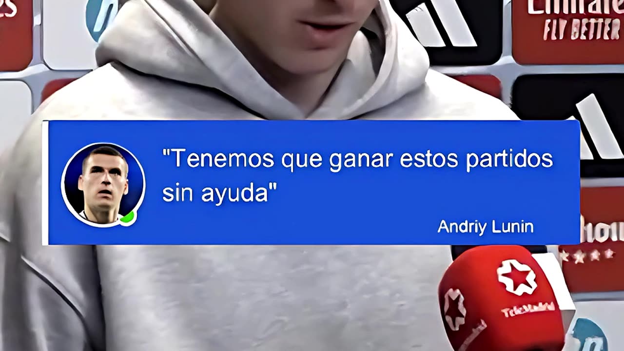 ¡LUNIN DESATA LA POLÉMICA! ¿GANAR "SIN AYUDAS ARBITRALES" CON EN EL REAL MADRID?