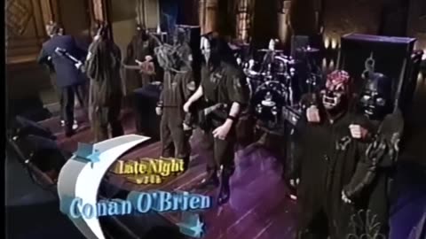 SLIPKNOT - THE HERETIC ANTHEM - LIVE CONAN OBRIEN LATE NITE 2001 MUSIC VIDEO HD