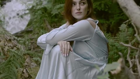 Beauty Relaxing in Beautiful Nature Scene