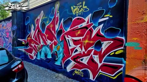 Graffiti Hall // DORTMUND Hall of Fame am Dortmunder U ((((Legendär Graffiti 2025 Video )
