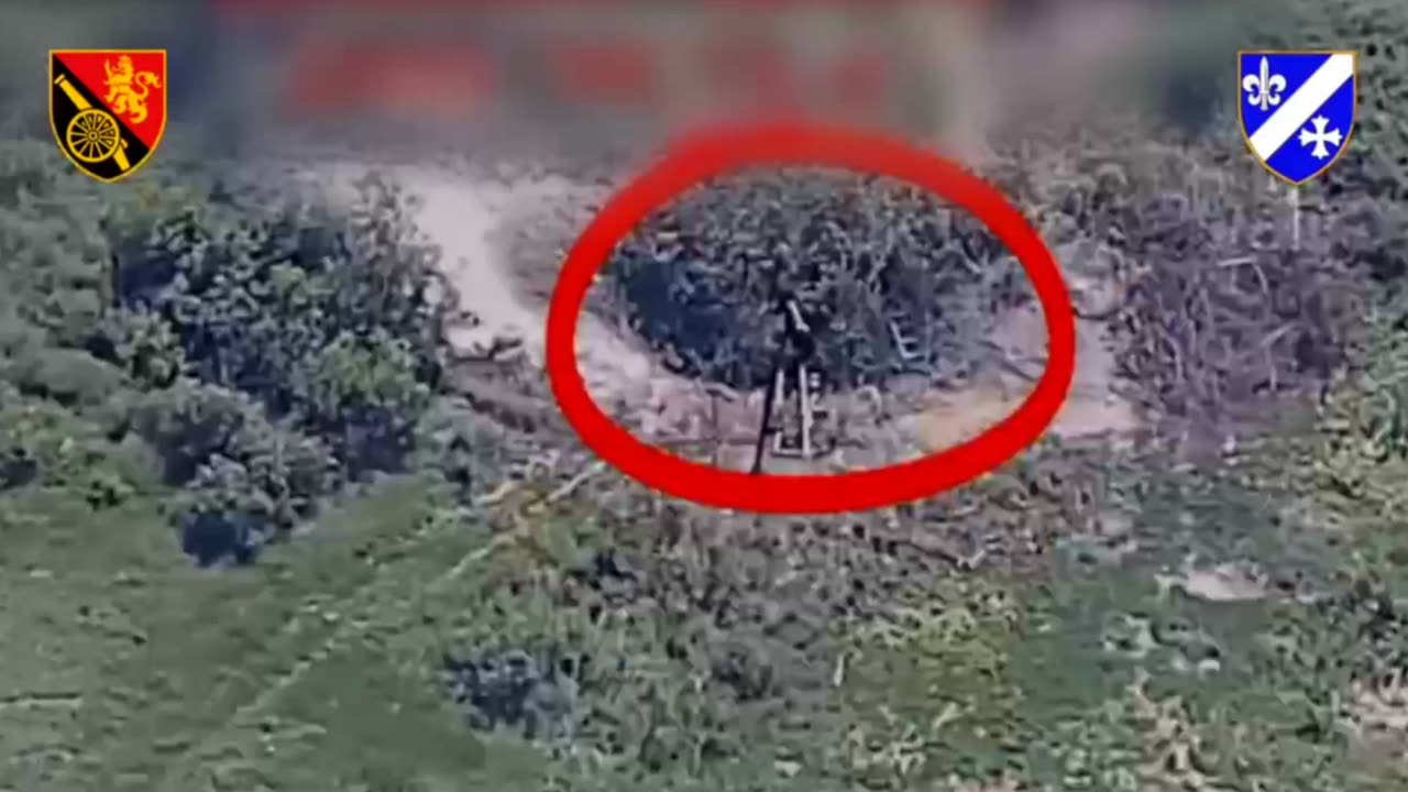 Massive Russian Firebase Hiding in the Forest is Located and Destroyed