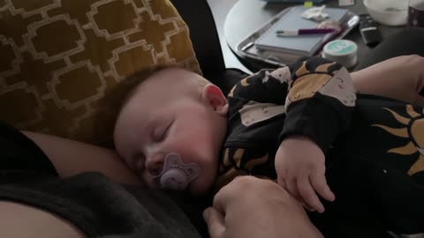 Day 134 – Peacefully Sleeping in Mommy’s Lap | Pure Baby Calmness & Cuteness Overload