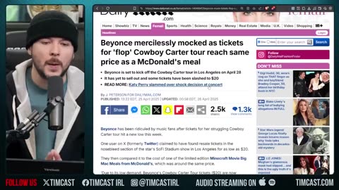 WW3 Update: Katy Perry Beyonce Tours FLOPPED BAD, Cringe Concerts Show Corporate Media