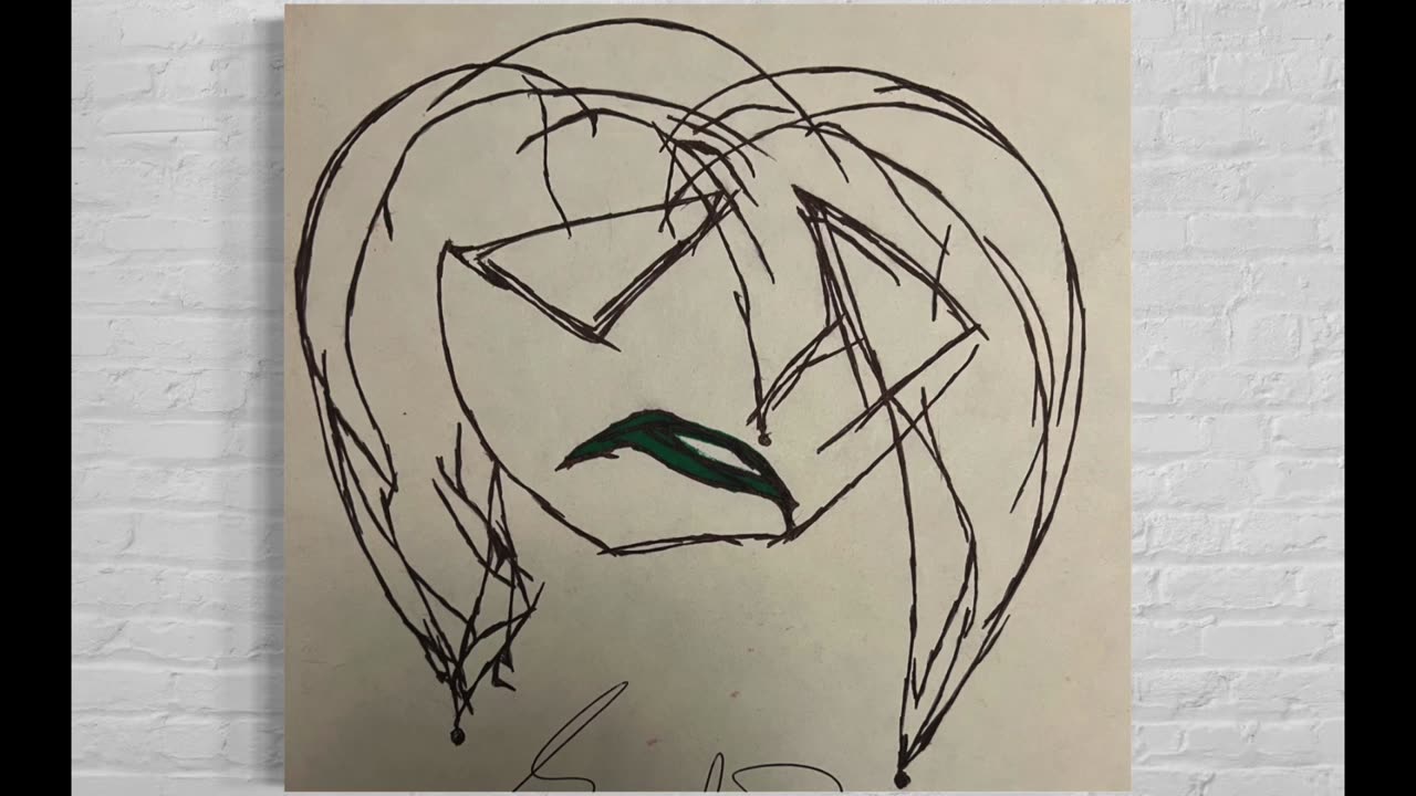 🎭 Abstract Jester #32 – A simple Abstract Jester Drawing by Jester Mayhone