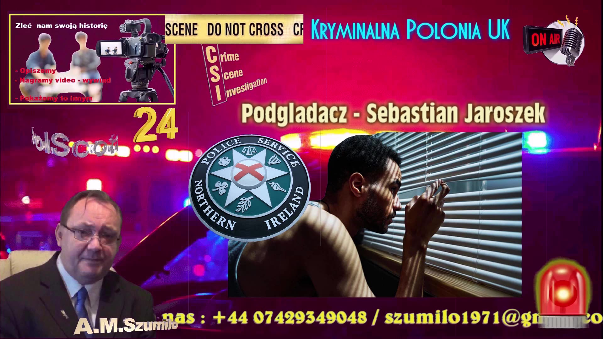 Kryminalna PO lonia - Oskarżony za podglądanie - Irlandia