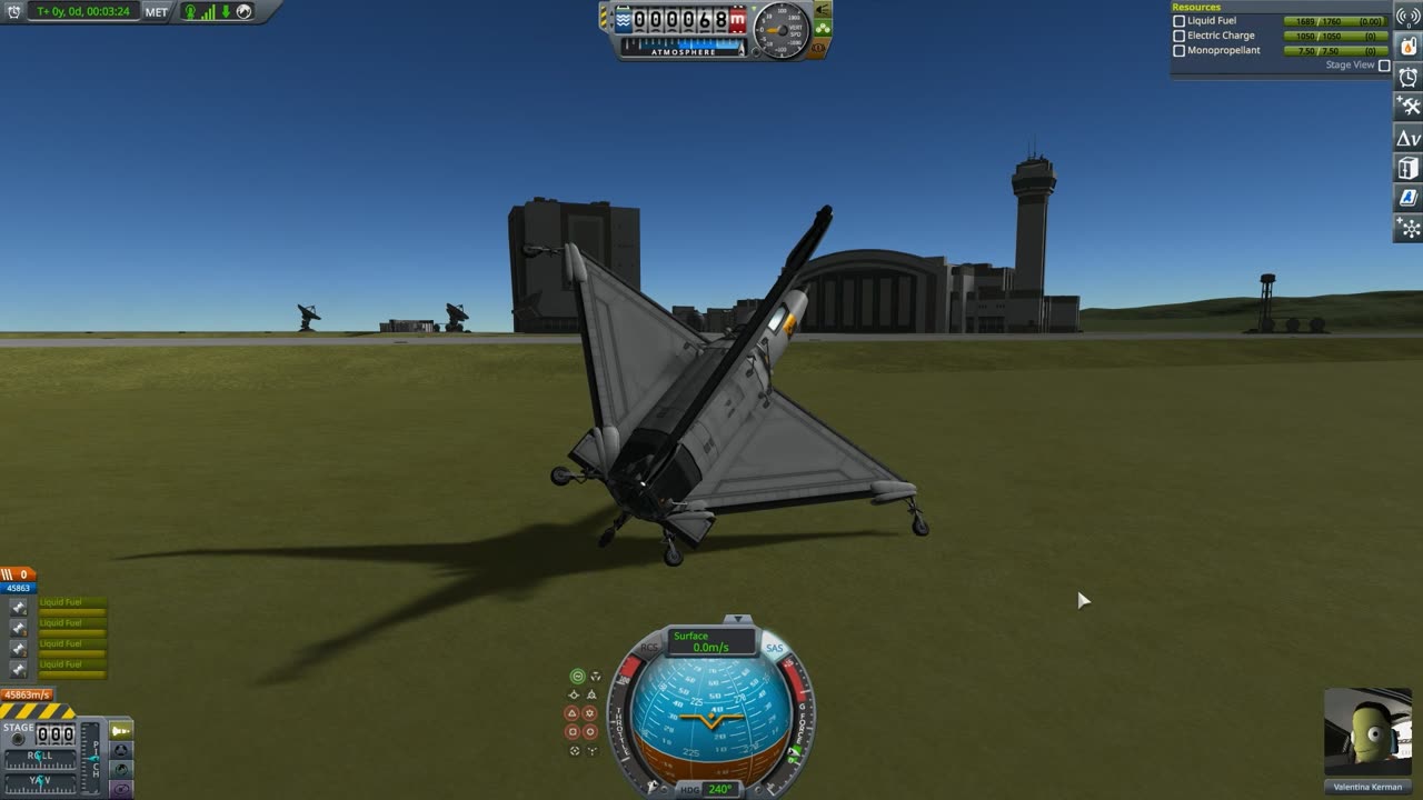 Batwing Cross Blended-motor Plane-mode Drone-Plane (KSP)