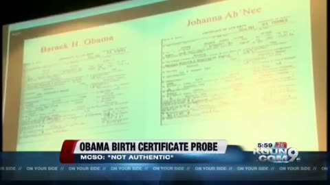 Barack Obama's Birth Certificate.