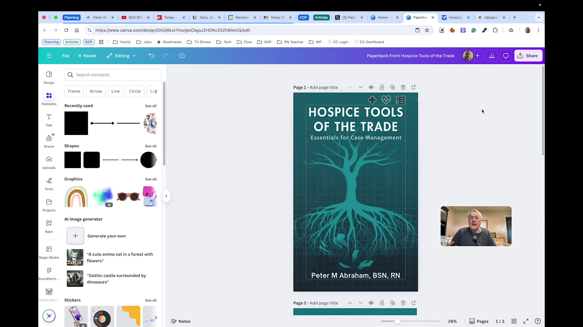 Overview of Using Canva Pro and various tools for book covers, WordPress Featured Images, and more.