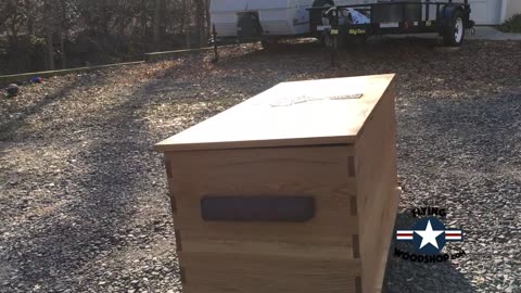 Blanket Chest with Celtic Cross inlay - March 2019