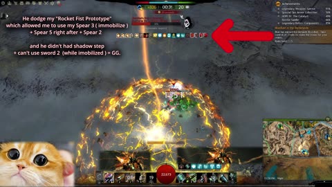 GW2│WvW - MECHANIST - How to Defeat a THIEF ( Sword/Dagger + short bow ) that Perma Ports...