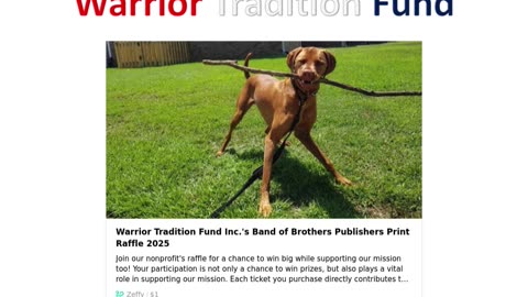 Warrior Tradition Fund Raffle