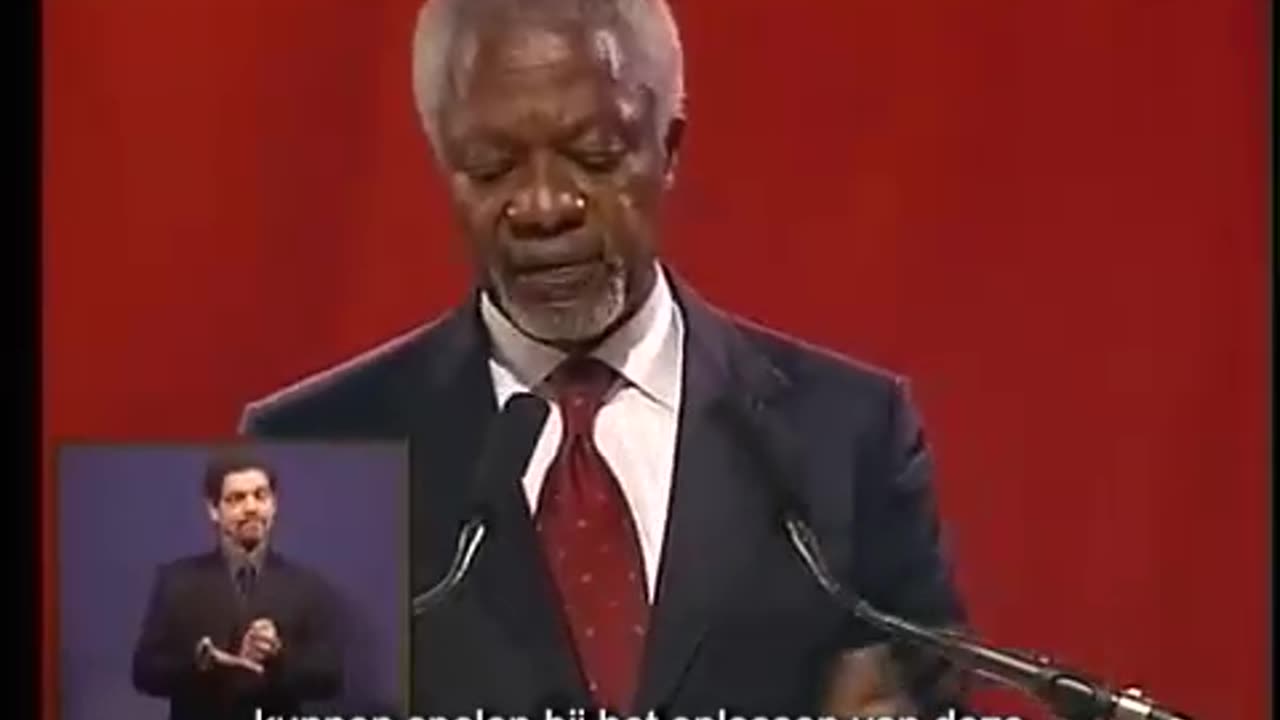 Kofi Annan Speech - delivering the 5th Nelson Mandela Lecture (Dutch/NL Subs)
