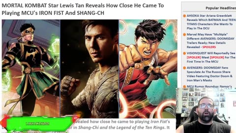 Lewis Tan Being Close To Being Cast As Either Shang Chi Or Iron Fist