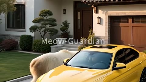 Kitten's Birthday Surprise: A Polar Bear's Heartwarming Encounter