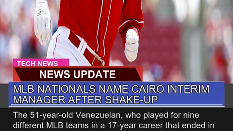 Mlb Nationals Name Cairo Interim Manager After Sha