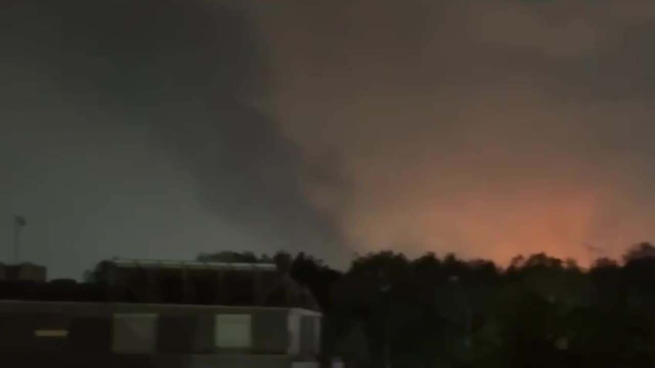 🚨Fire breaks out in northern Israel following barrage from Iran.