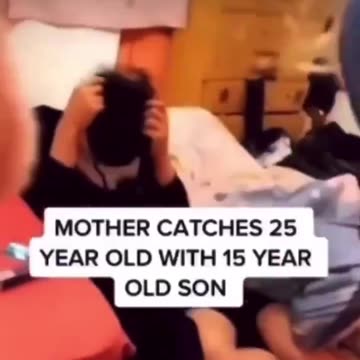 Mother catches her 15-year-old son with her 25-year old