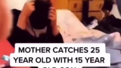 Mother catches her 15-year-old son with her 25-year old