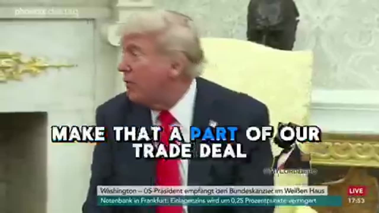 In front of Merz, Trump takes credit for ending Nord Stream. Have we reached peak subordination yet?