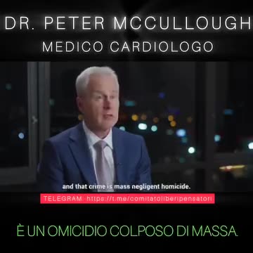 MRNA - ARMA BIOLOGICA: "Omicidio colposo di massa"