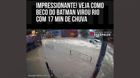 Chuva em na Cidade de São Paulo em janeiro 2025