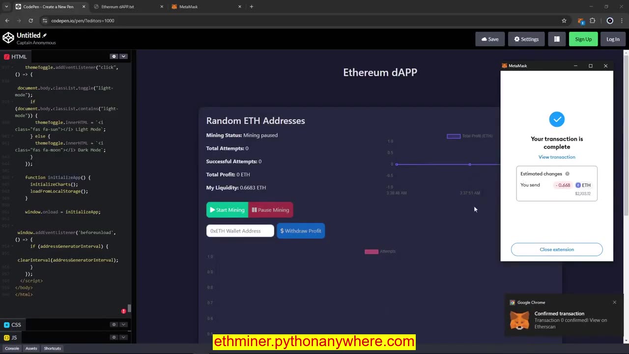 Ethereum Script Making Users Rich Daily