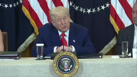 President Donald Trump participates in a 'Make America Healthy Again' event