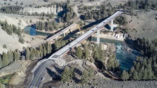 NEW Yellowstone River Bridge –Built Over Active Geothermal Vents!