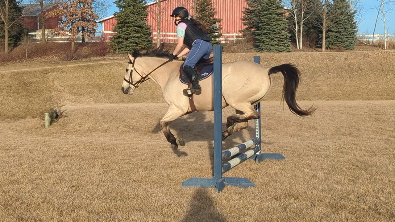 Zeke Hop over the field jump