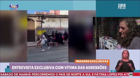Clã assalta uma papelaria e agride a proprietária na via pública. ACORDA PORTUGAL