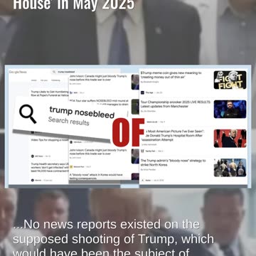 Fact Check: FAKE Photos Show Trump 'Shot Again Exiting the White House' in May 2025