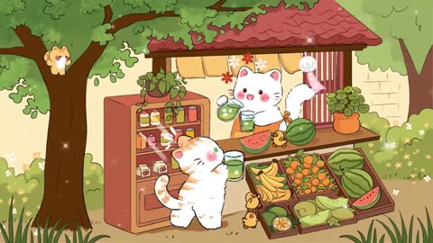 Coffee Lofi🍹☀️1 Hour Cafe Song ☕🌻 Stream cafe ✨cute & relaxing music 🍪 Make Your Day Better❤️
