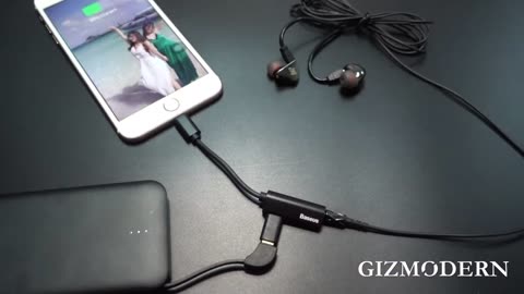 Lightning to Lightning_3.5mm Headphone Jack Adapter - Charge Your iPhone and Listen to Music!